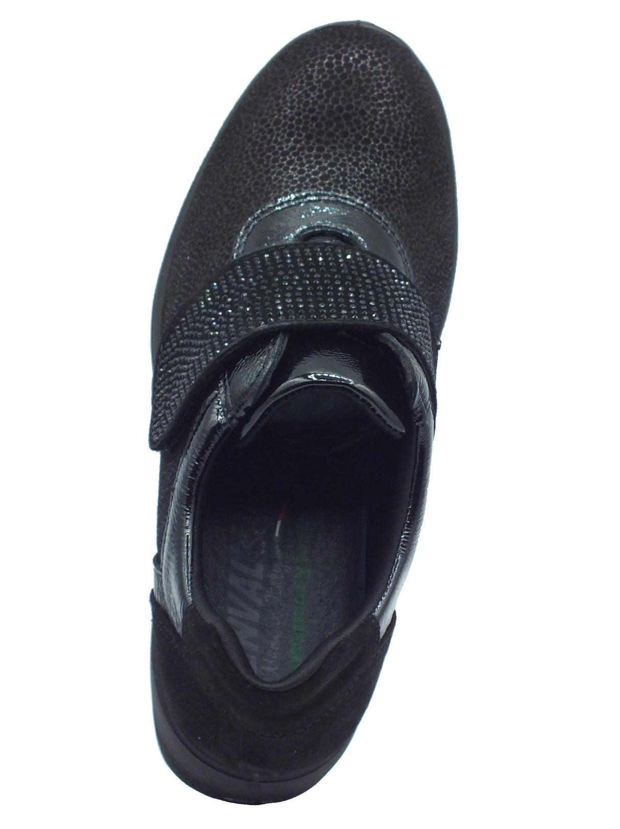 ENVAL Soft ENVAL Soft 6764900 Scam Nero Sneakers confort con zeppa media per Donna con strappo Nero