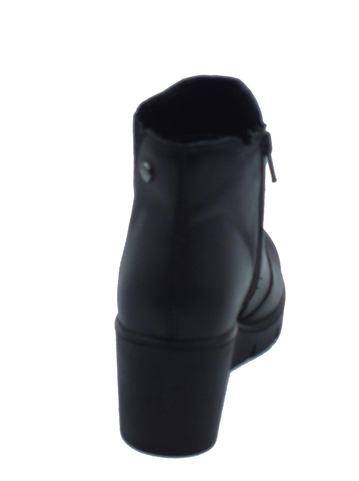 ENVAL Soft ENVAL Soft 6769500 Nappa Soft Nero Tronchetti per Donna in pelle con lampo e zeppa alta Nero