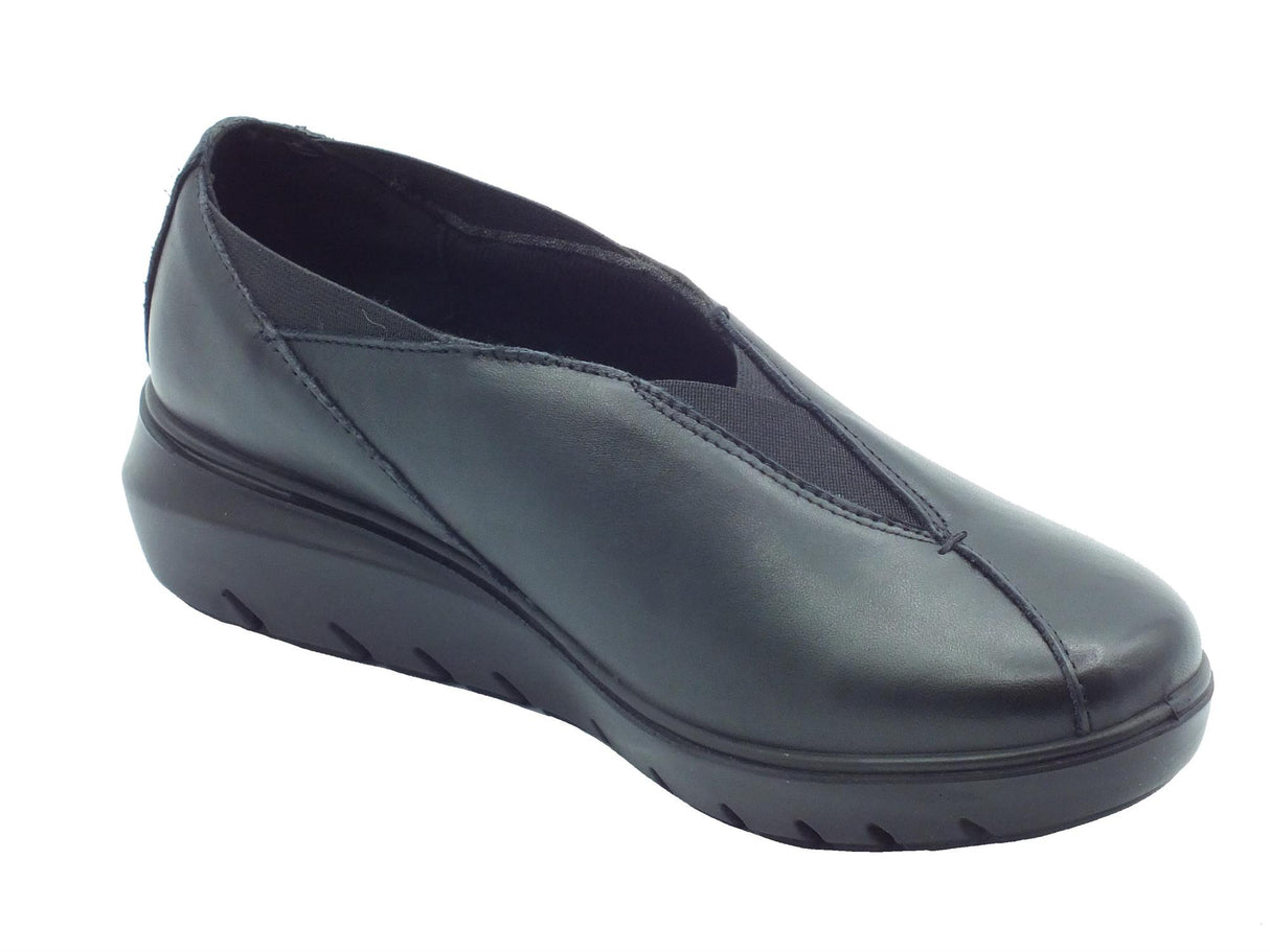 ENVAL Soft ENVAL Soft 6773900 Nappa Soft Nero Mocassini per Donna in pelle con zeppa bassa Nero