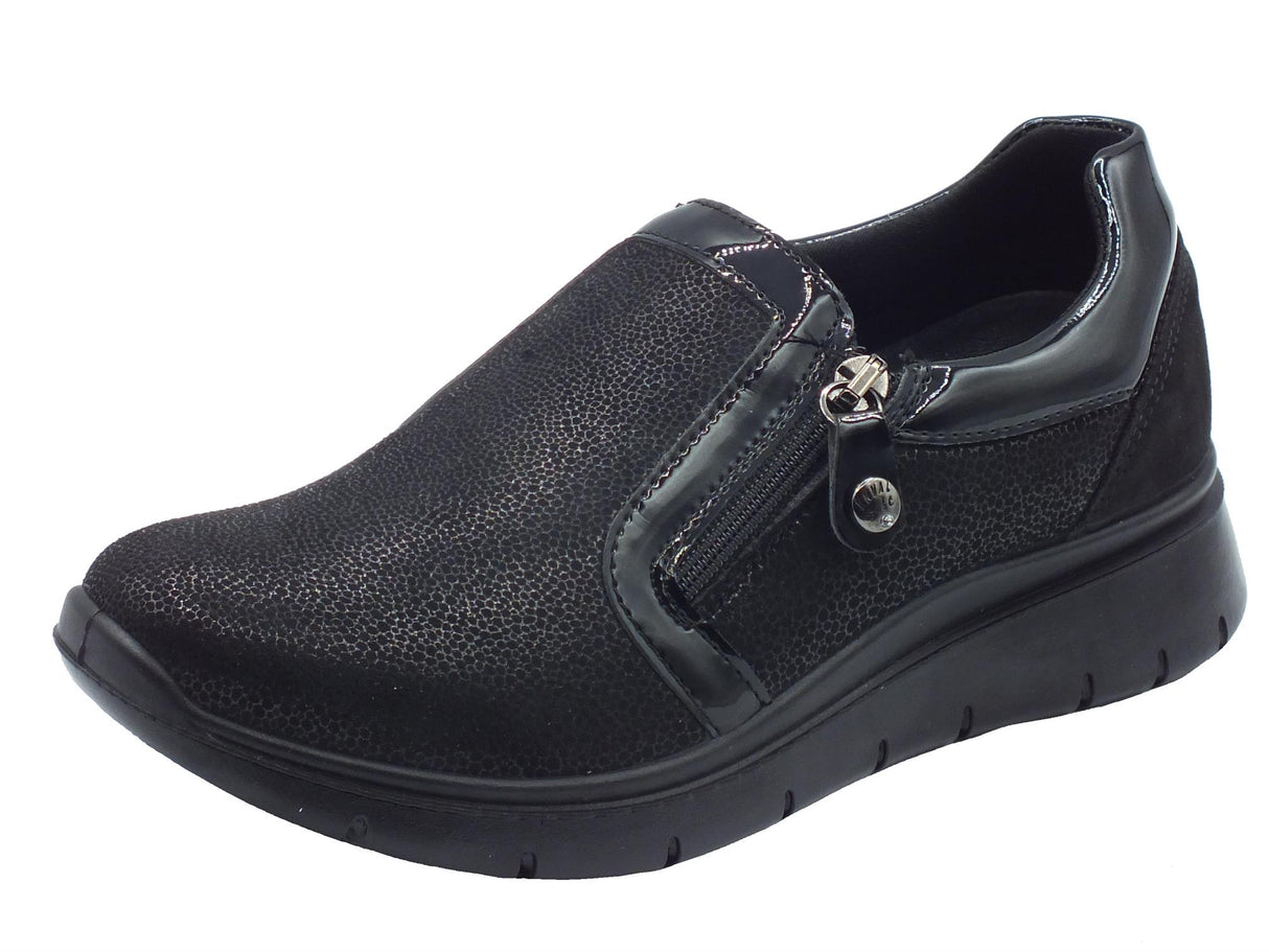 ENVAL Soft ENVAL Soft 6774900 Planet Nero Sneakers confort con zeppa bassa per Donna in scamosciato Nero