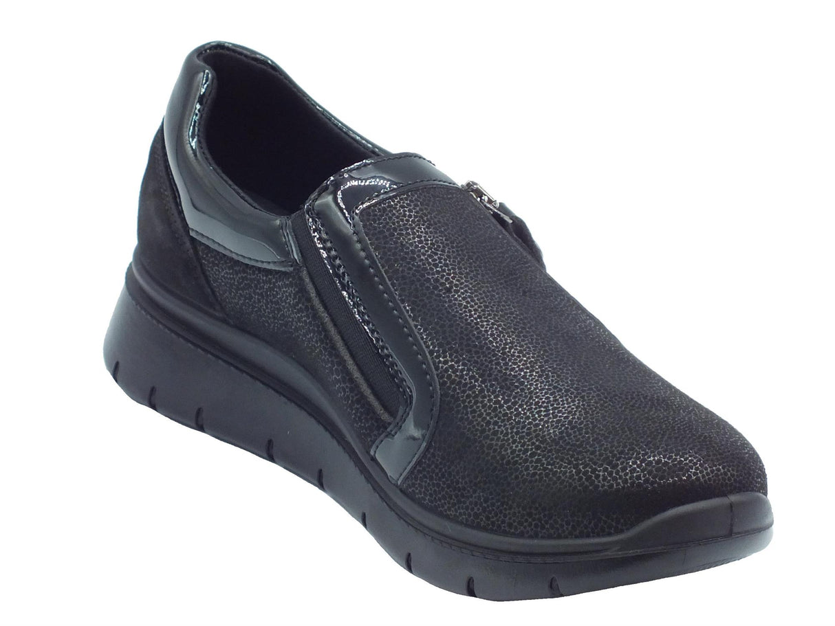 ENVAL Soft ENVAL Soft 6774900 Planet Nero Sneakers confort con zeppa bassa per Donna in scamosciato Nero