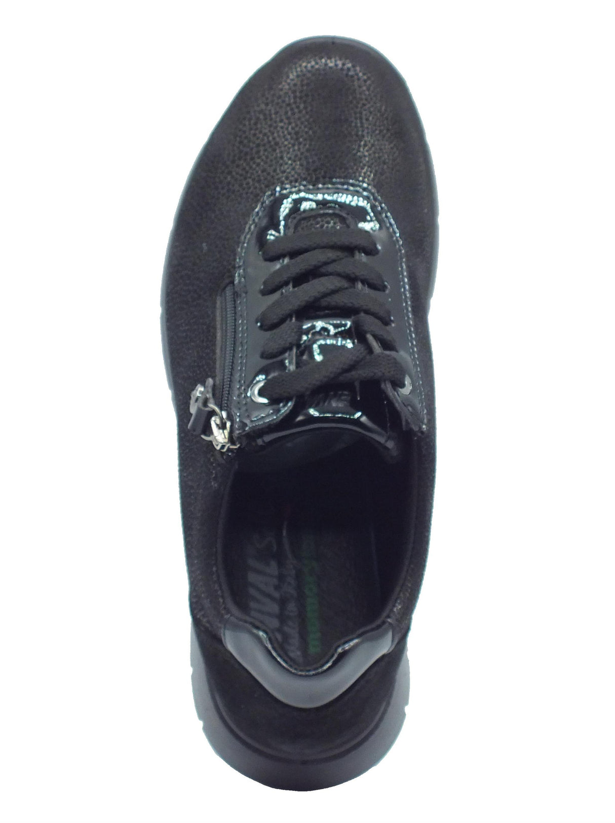 ENVAL Soft ENVAL Soft 6775000 Planet Nero Sneakers confort con zeppa media per Donna con lacci e lampo Nero