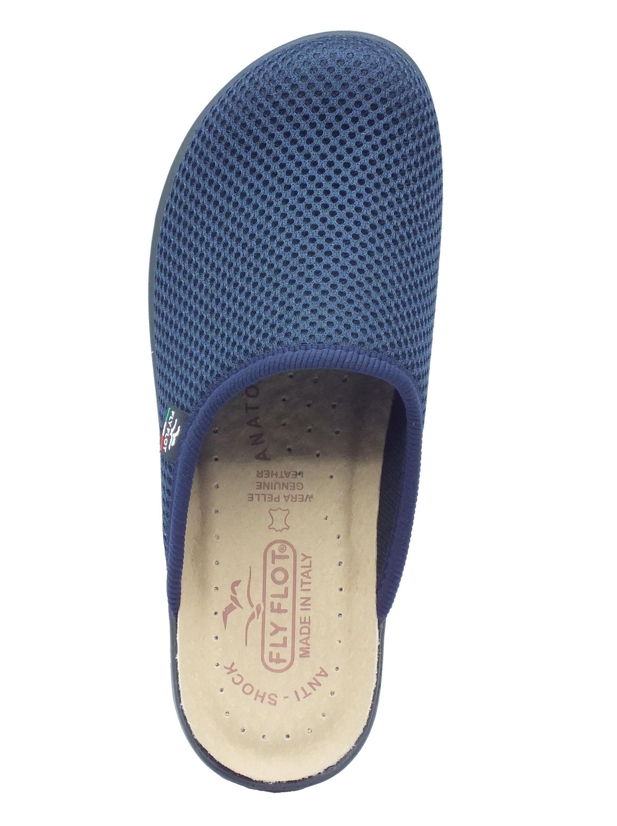 FlyFlot FlyFlot T5 368 FE Albinea Blu Pantofole per Donna in tessuto con sottopiede in pelle Blu