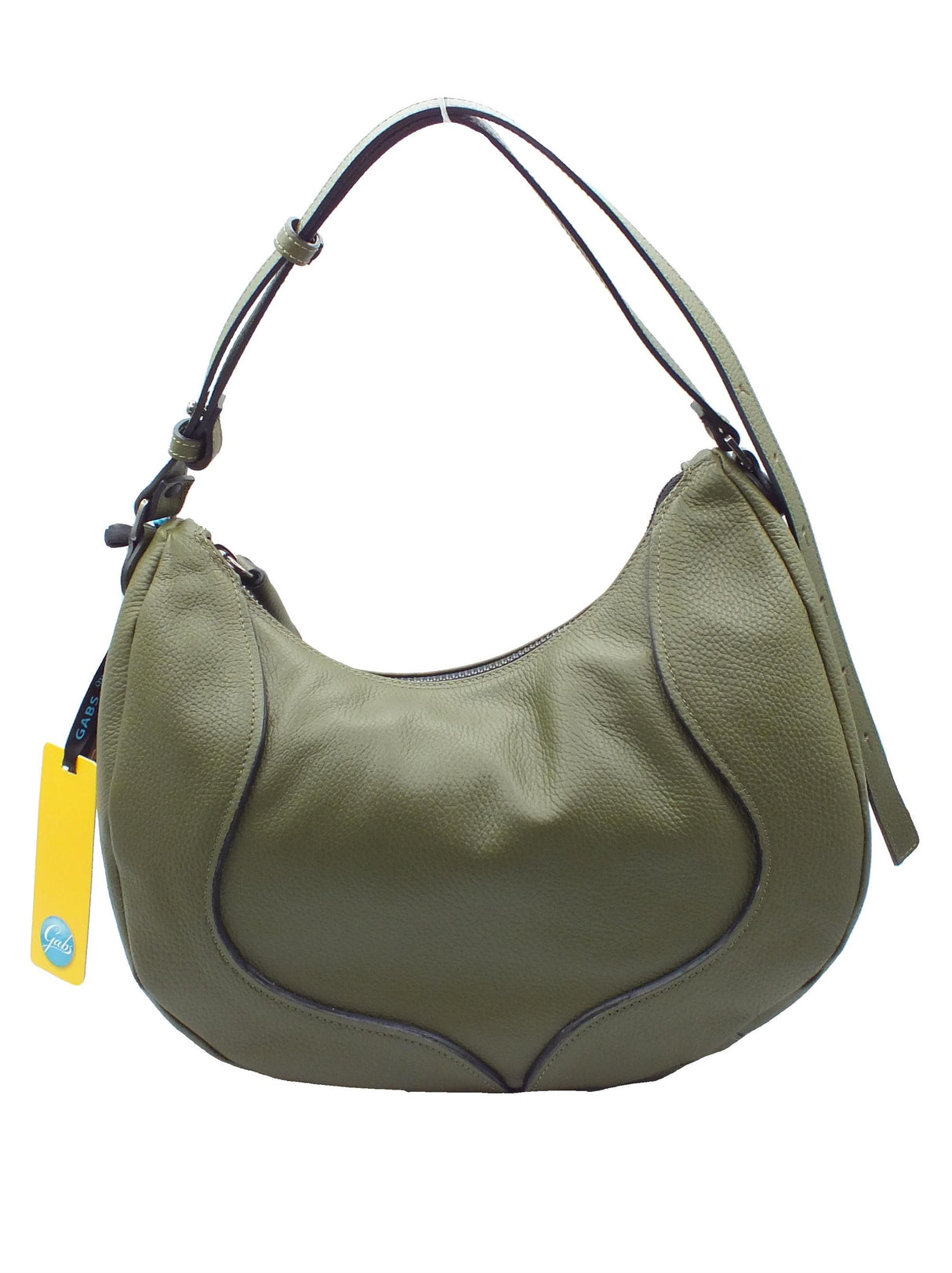 Gabs Gabs G01560T3 Maite Bull Verde TgL Borsa Shopping per Donna in pelle con lampo Verde