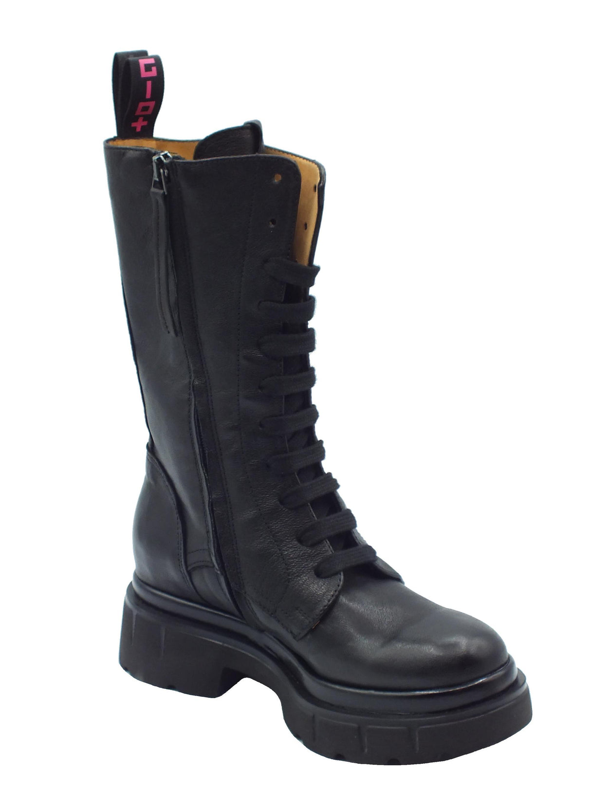 GIO+ GIO+ Anfibi Donna CORA02A Combi Black pelle nero Black