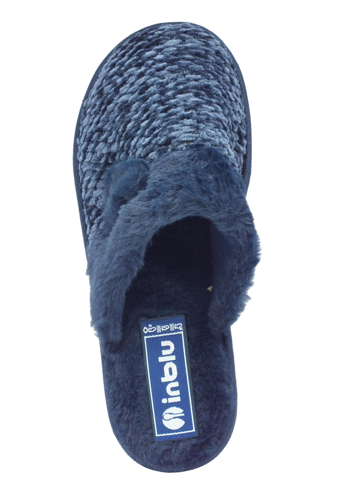 InBlu InBlu LB000098 Blu Pantofole per Donna in ecopellicciotto Blu