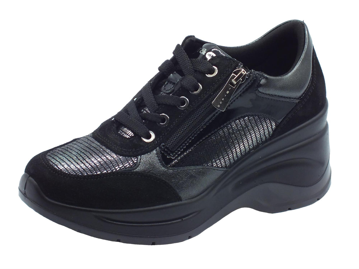 Igi&Co Igi&Co Sneakers confort Donna 6655800 Scam. Vitello Nero pelle nero Nero