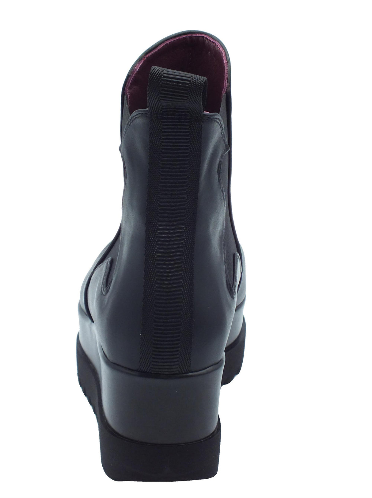 Lorenzo Mari Lorenzo Mari Clea Nappa Nero Tronchetti in ecopelle nero con zeppa alta e doppio elastico Nero