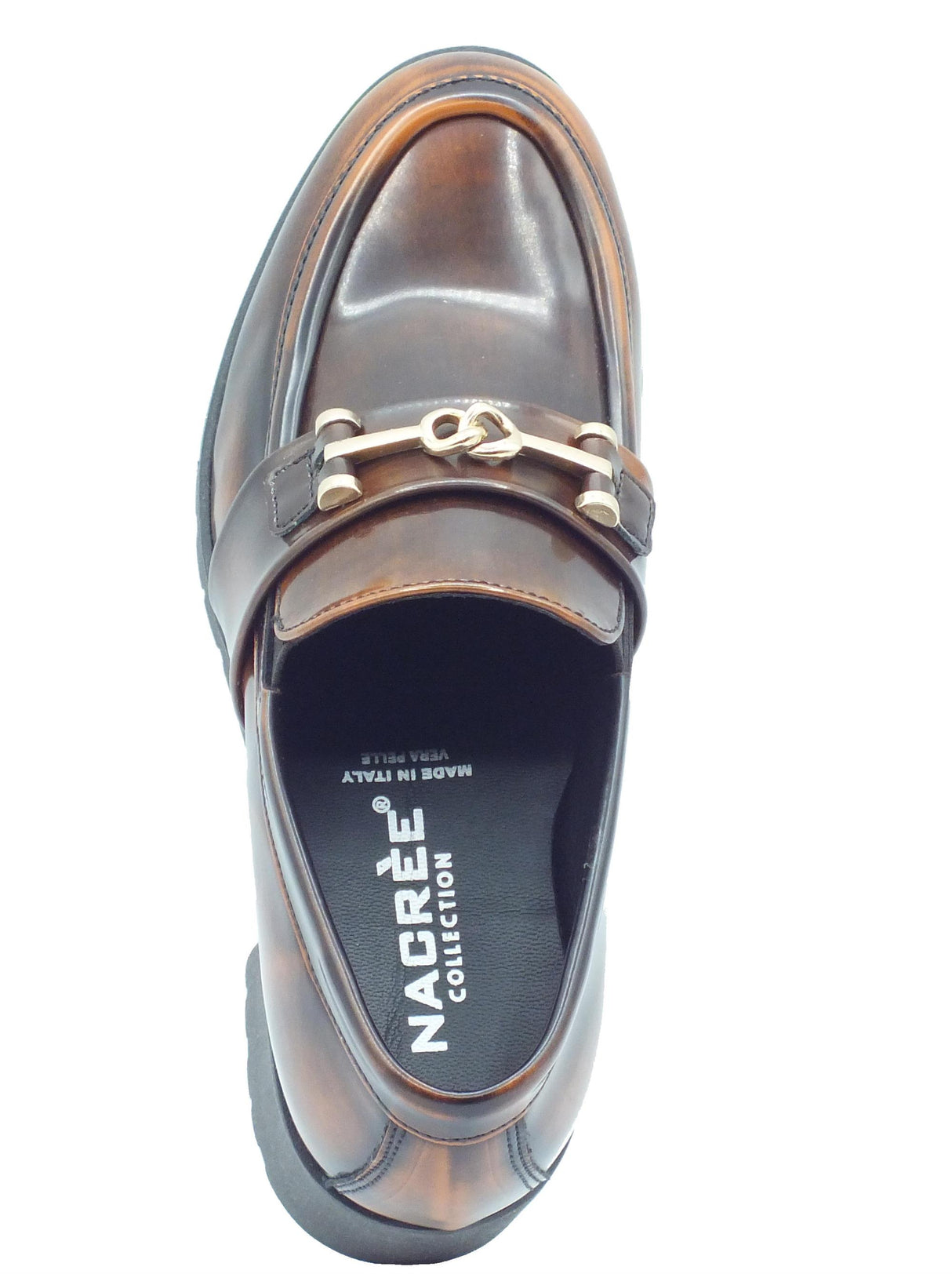 Nacrèe Nacrèe 224024 Brus Cuoioo Mocassini eleganti per Donna modello classico tacco medio Cuoio