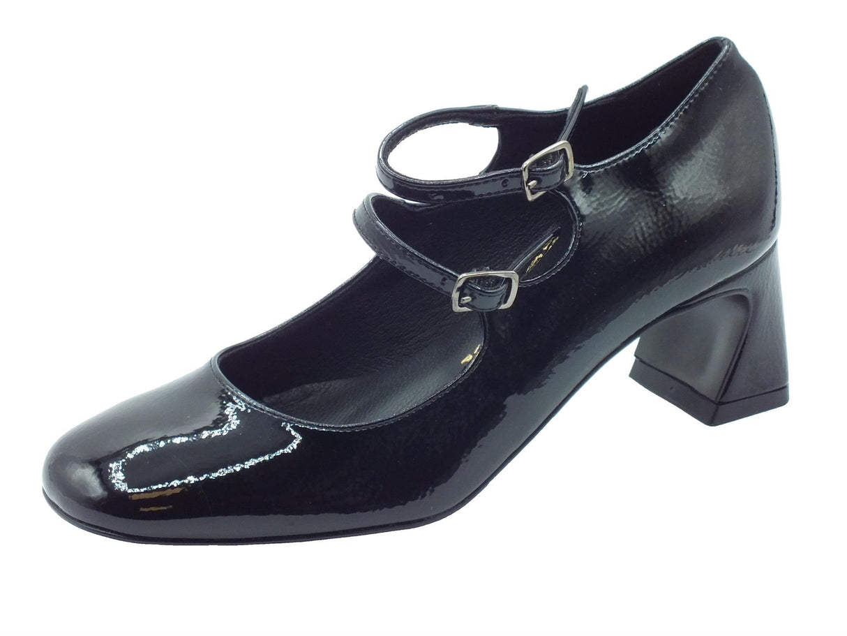 Nacrèe Nacrèe 2391004 Napl Nero Decoltè con cinturino per Donna in vernice con tacco medio Nero