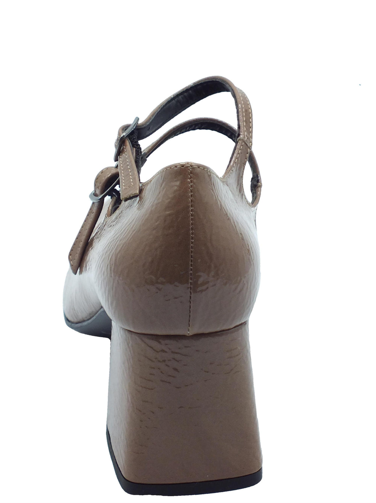 Nacrèe Nacrèe 2761013 Napl Taupe Decoltè con cinturino per Donna in vernice con tacco alto Taupe