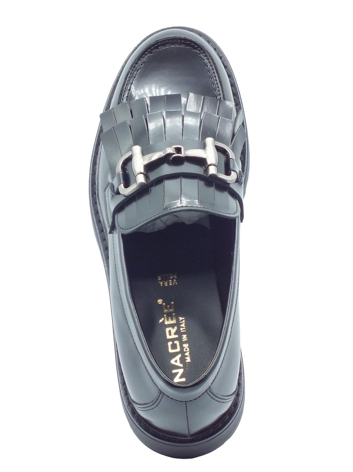 Nacrèe Nacrèe Astry028 Boston Nero Mocassini classici per Donna tacco basso e frangie Nero