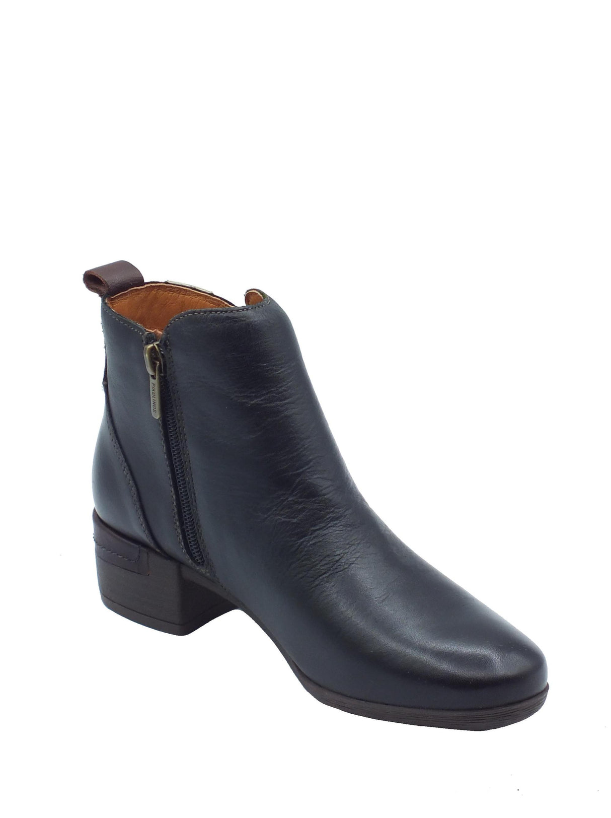 Pikolinos Pikolinos 8950 Malaga Black Tronchetti per Donna in pelle nera tacco basso Black