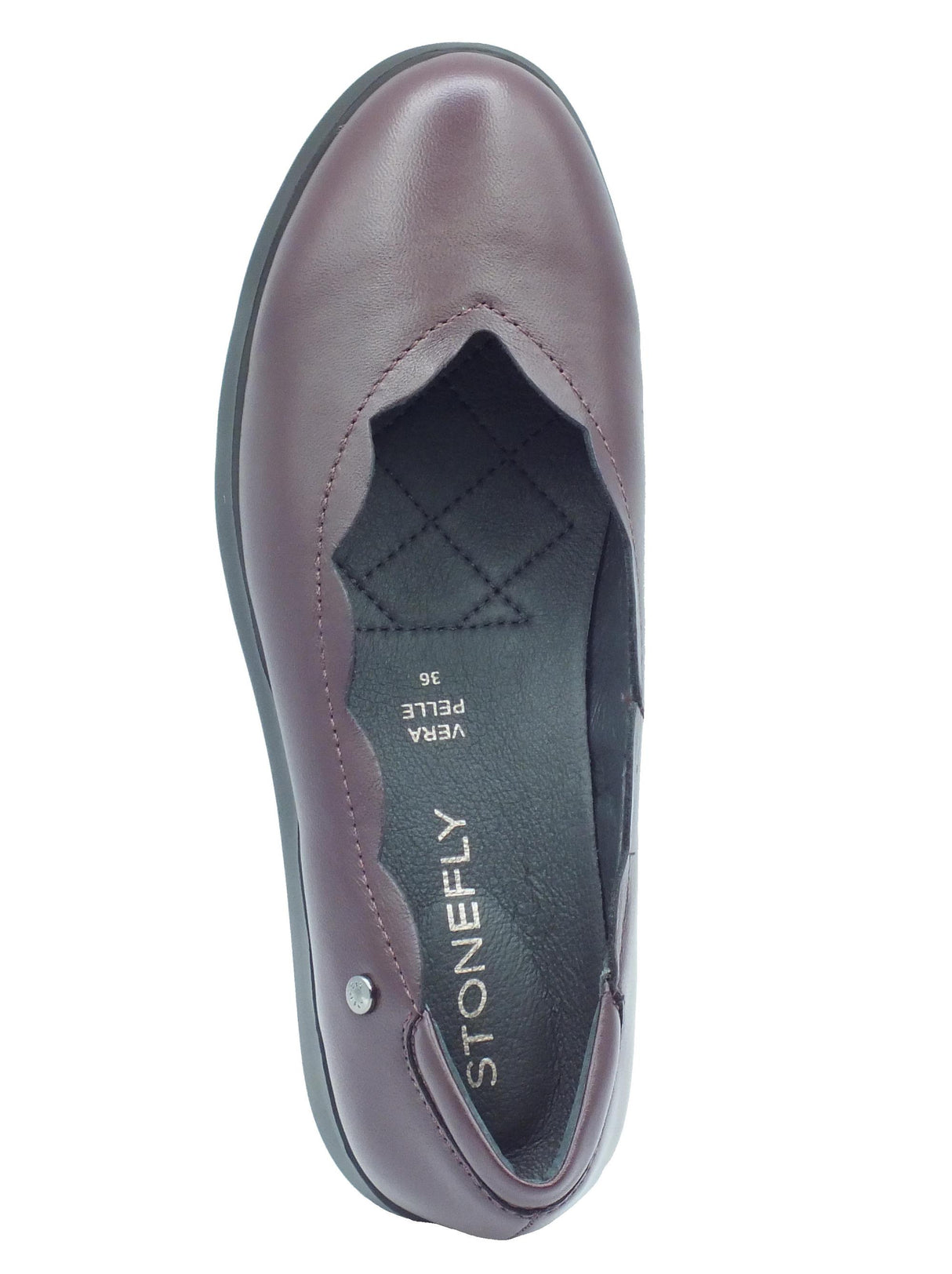 Stonefly Stonefly 221537 Plume Nappa Roast Brown Mocassini per Donna in pelle zeppa media Brown