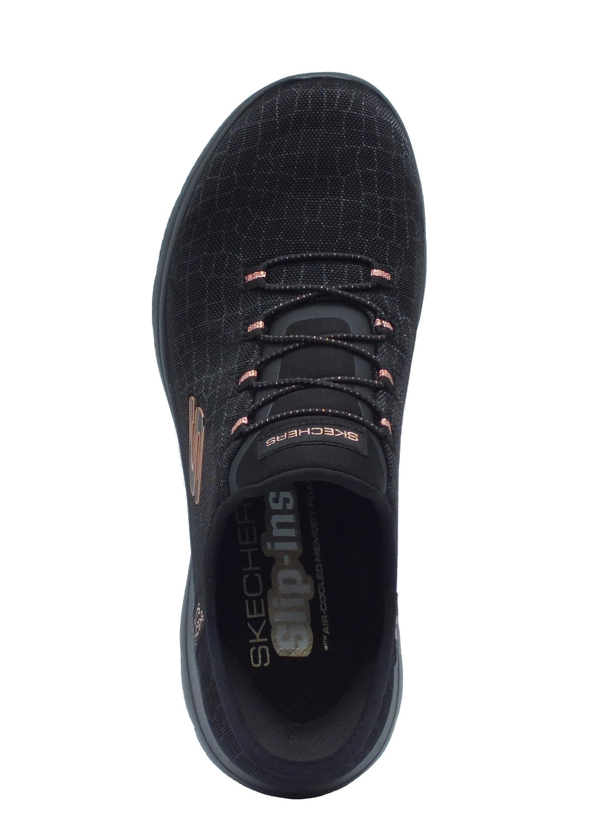 Skechers Skechers Slip-on Donna 150128 Classy Night Black Gold sintetico nero Black Gold