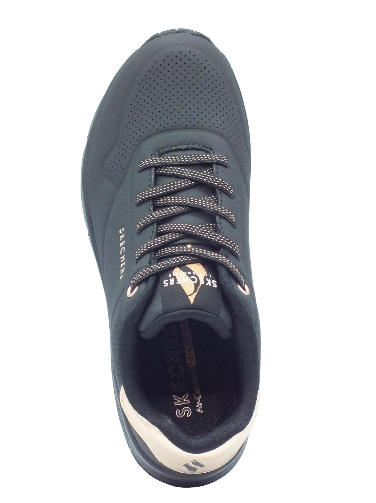 Skechers Skechers Street 155196 Uno Shimmer Away Black Scarpe Sportive per Donna in sintetico Black