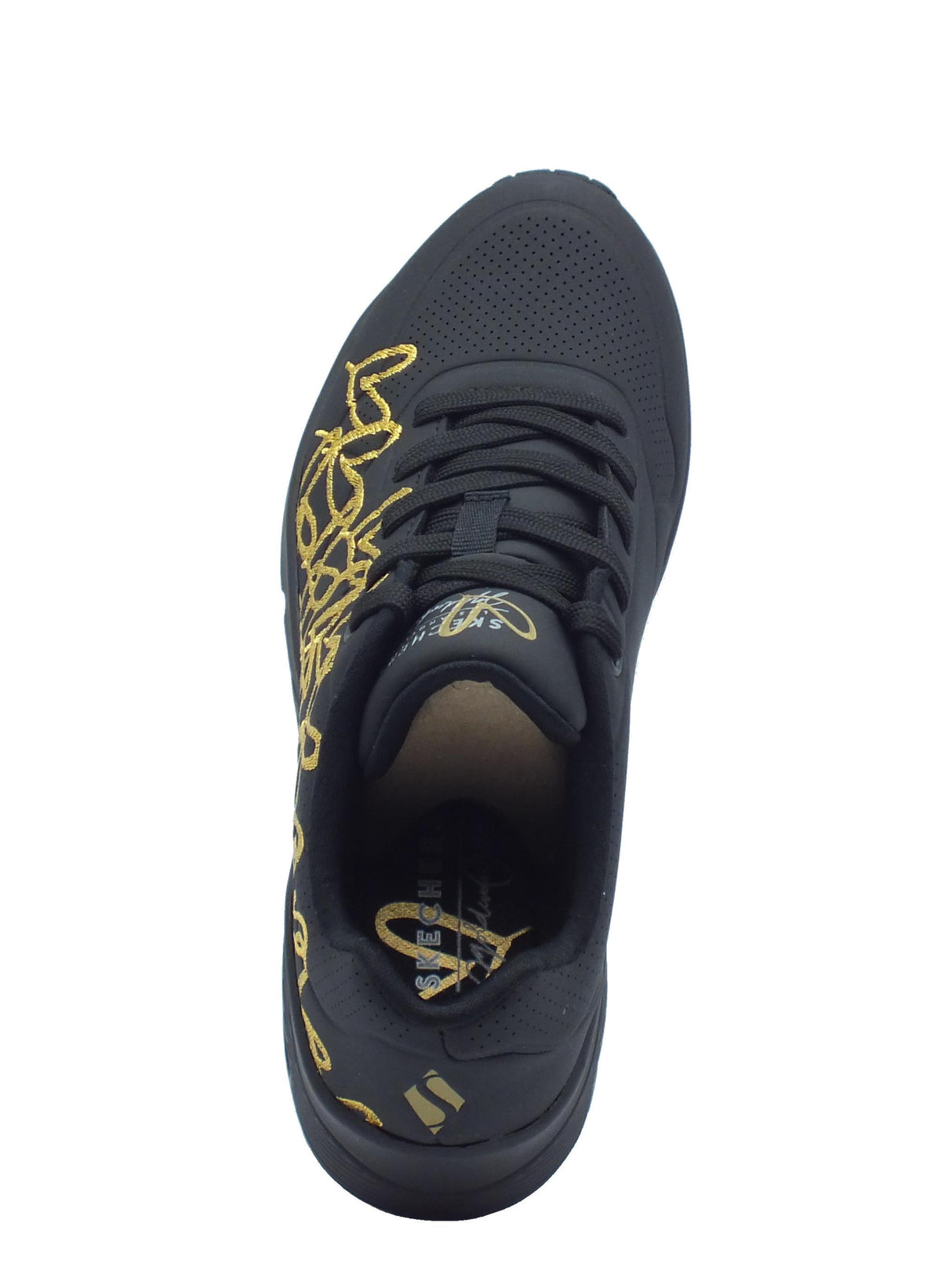 Skechers Skechers Los Angeles 177975 Uno Golden Heart Black Scarpe Sportive per Donna in ecopelle Black