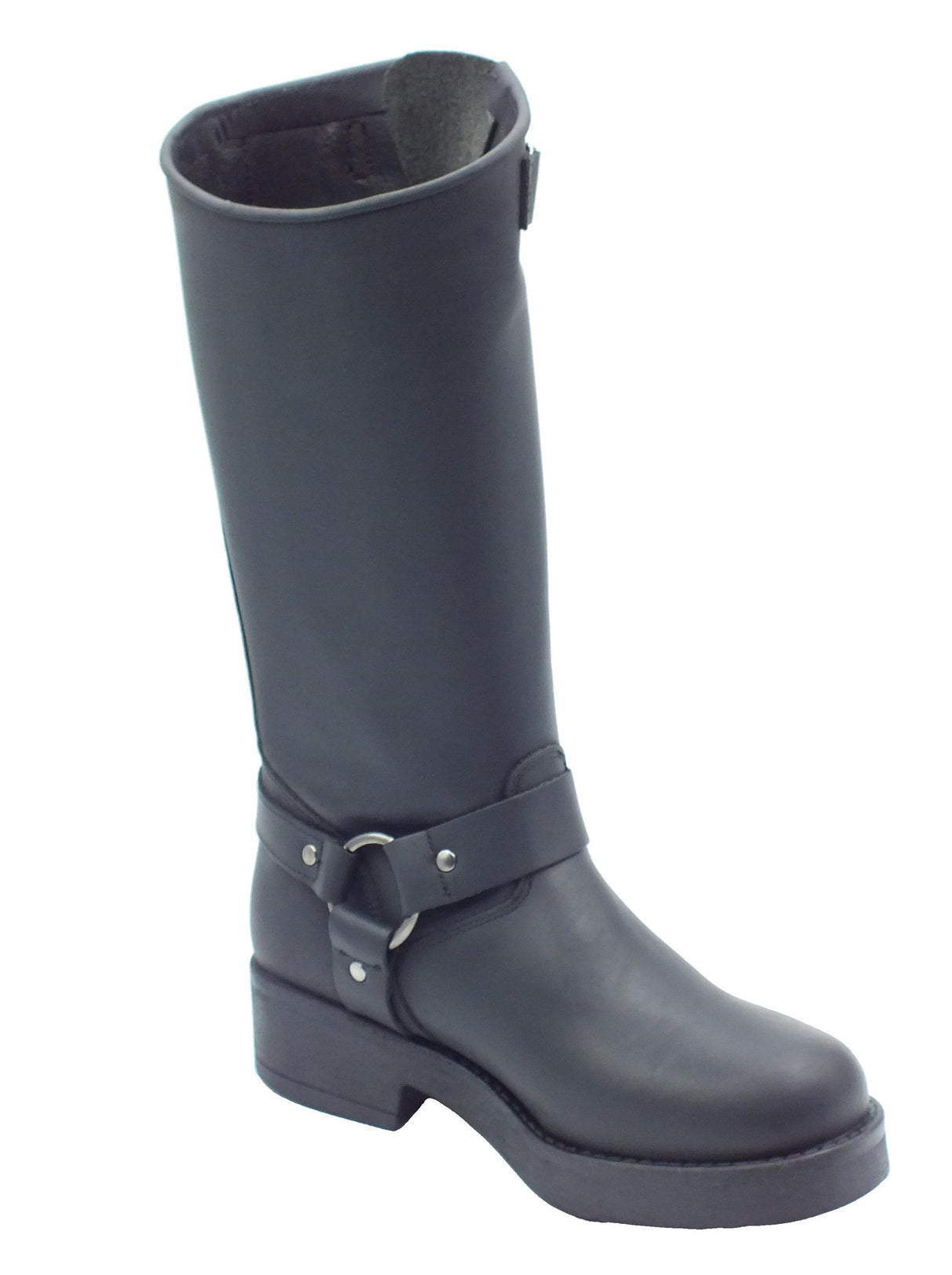 Stelio Malori STM - Stelio Malori 2000c Sullivan Nero Stivali per Donna in pelle con lampo e taglio trasversale Nero