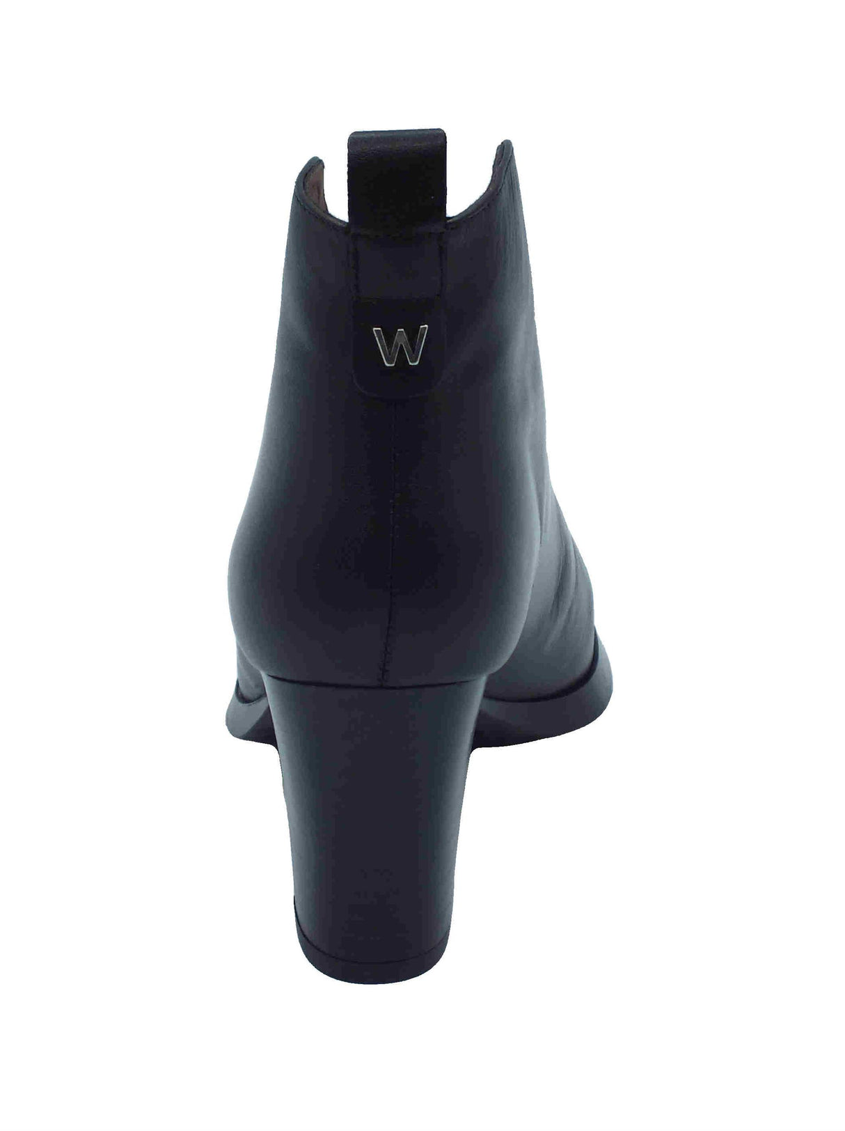 Wonders Wonders L-1112 Isy Negro Tronchetti accollati con tacco alto per Donna in pelle con elastico Nero
