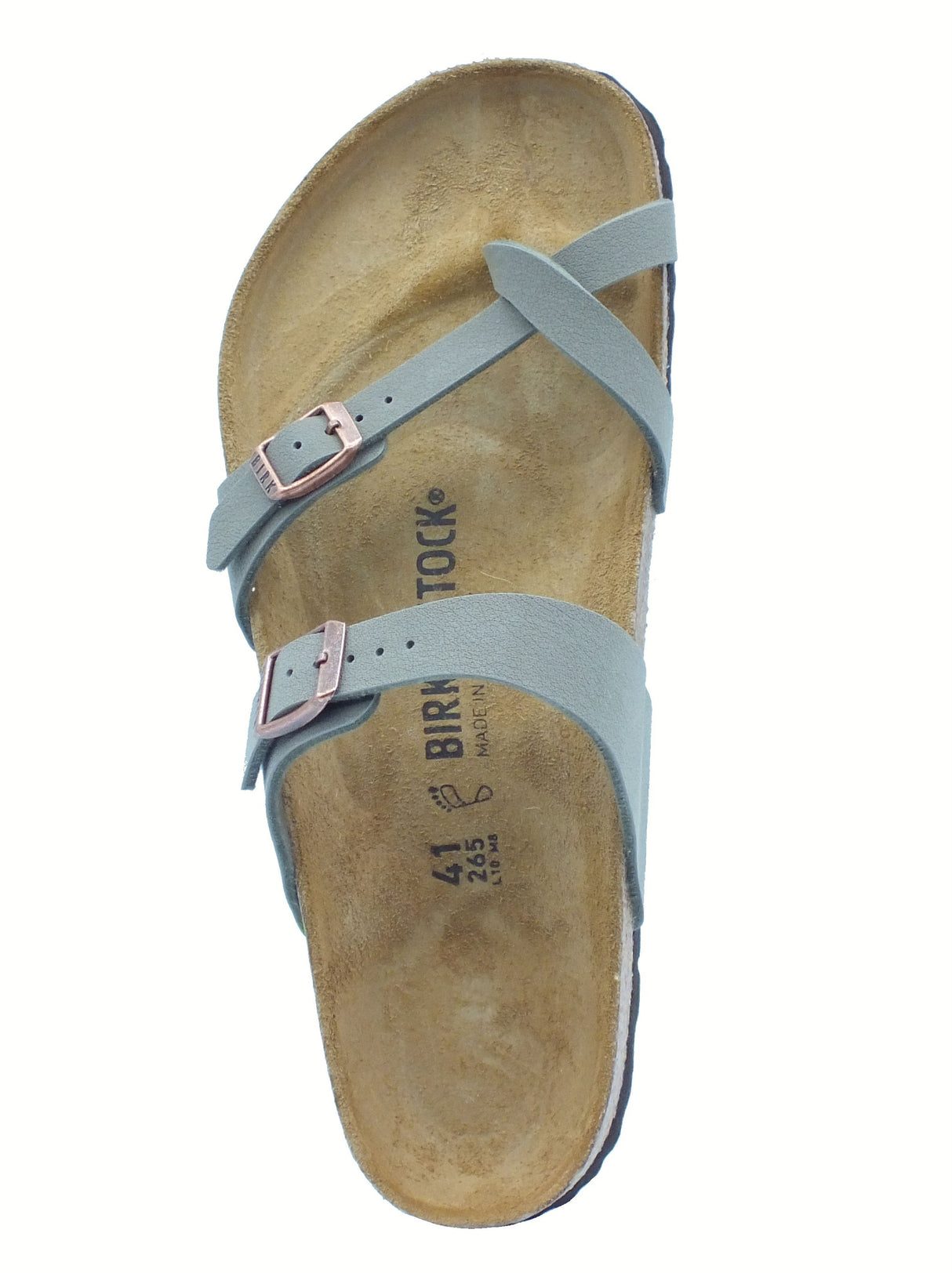 Birkenstock Birkenstock 007107 Mayari Stone Infradito per Uomo con doppia fibia Stone