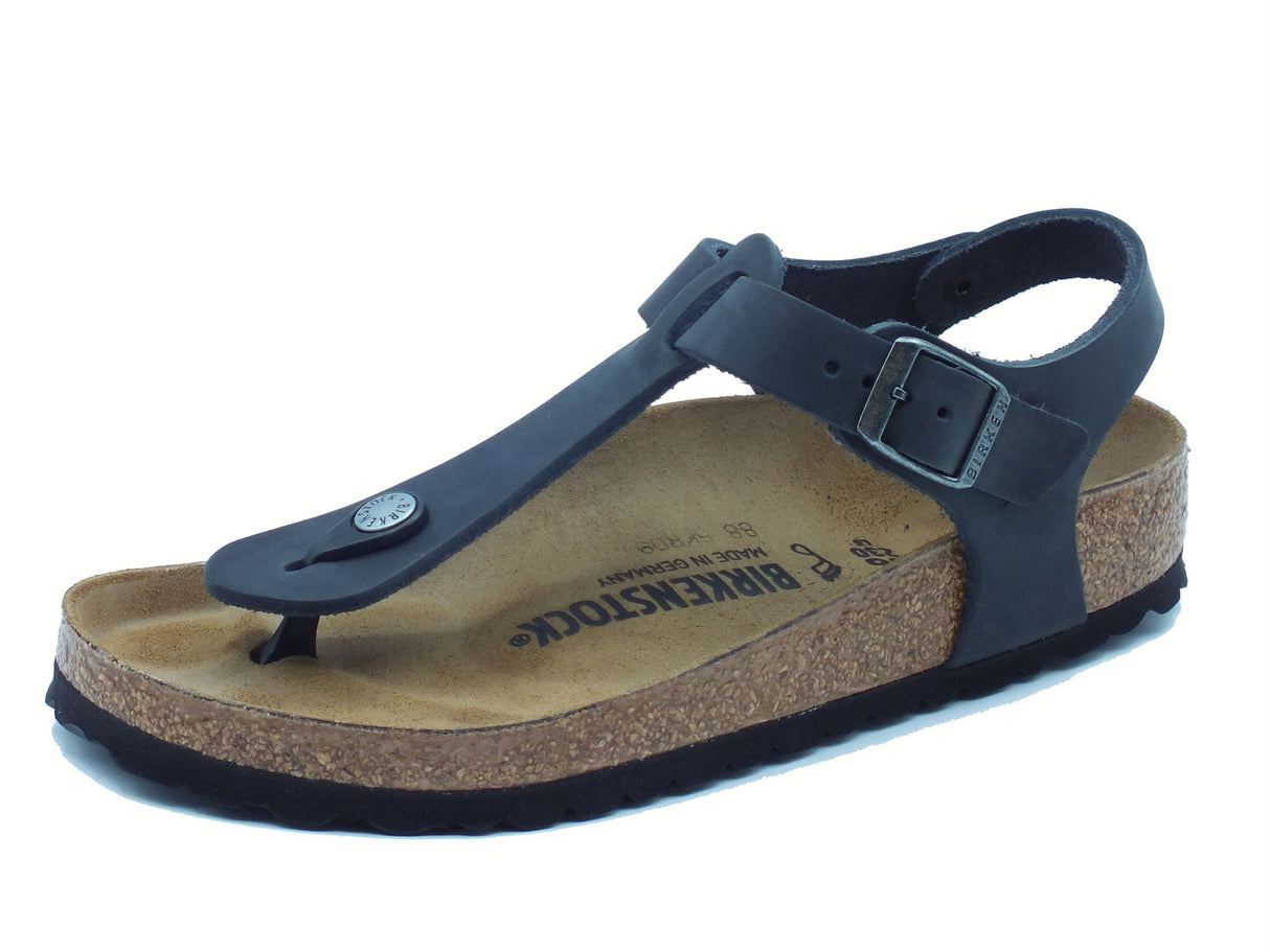 Birkenstock Birkenstock Infradito zeppa bassa Donna 0147111 Kairo BS Black pelle nero Black