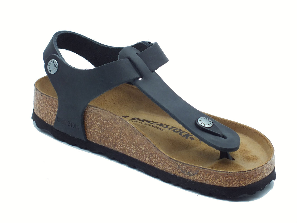 Birkenstock Birkenstock Infradito zeppa bassa Donna 0147111 Kairo BS Black pelle nero Black