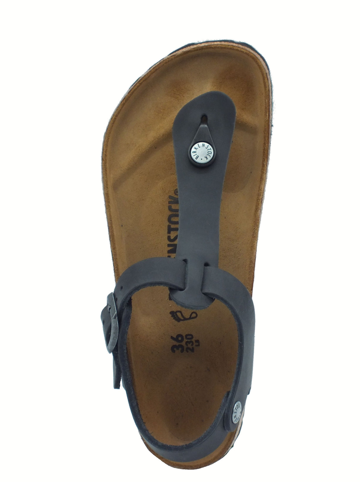 Birkenstock Birkenstock Infradito zeppa bassa Donna 0147111 Kairo BS Black pelle nero Black