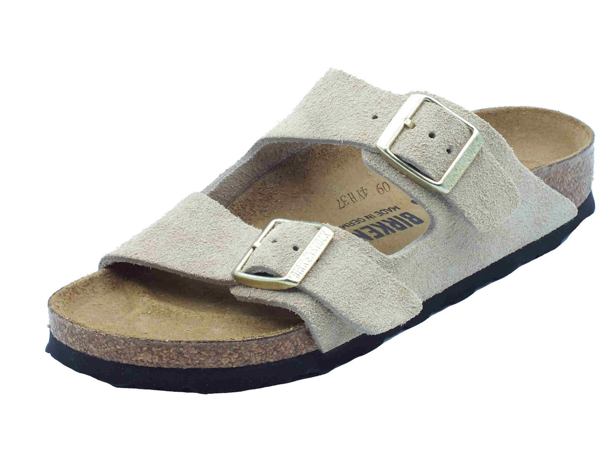 Birkenstock Birkenstock 1029260 Arizona BS Sandcastle Sandali per Donna doppia fibia in nabuk taupe Sandcastle