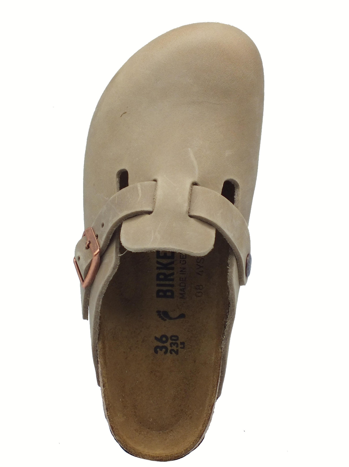 Birkenstock Birkenstock 0960813 Boston BS Tabacco Brown Sabot per Donna in pelle ingrassata Tabacco Brown