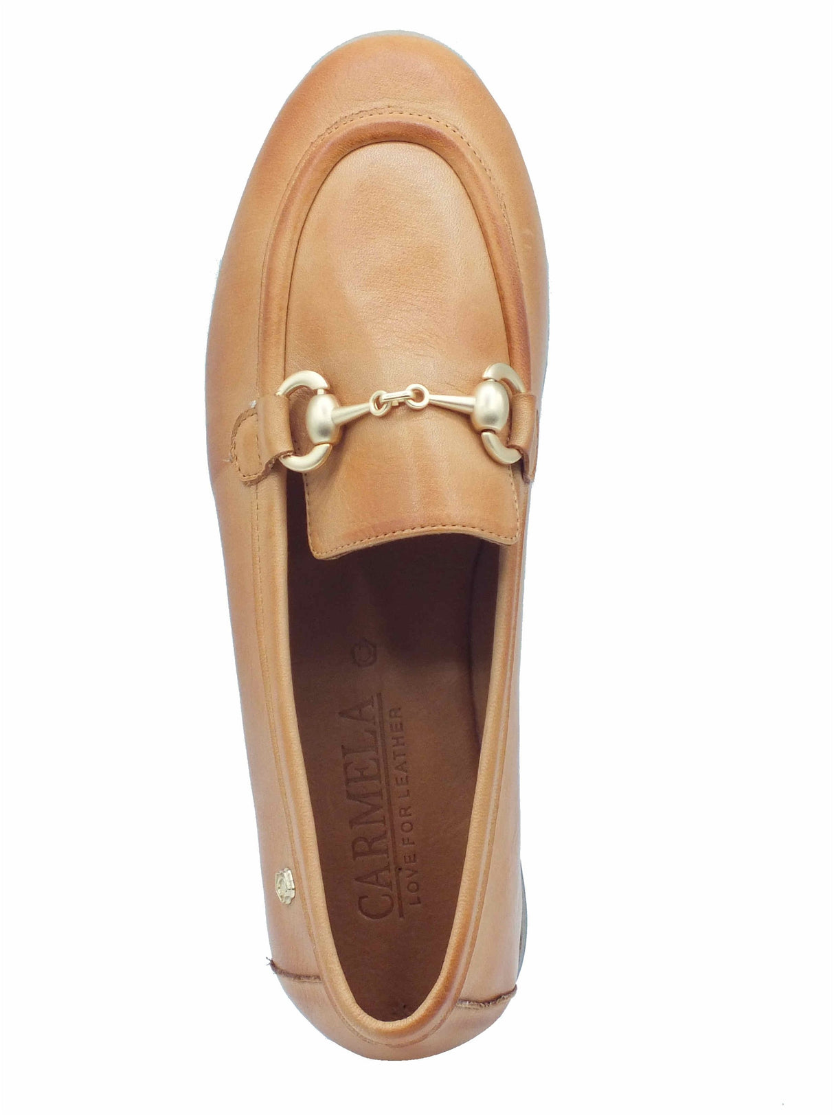 Carmela Carmela 162372 Piel Camel Mocassini classici per Donna in pelle marrone Camel
