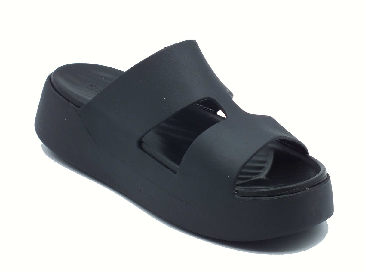 Crocs Crocs 209409 Getaway platform black Sandali con zeppa media per Donna in gomma black