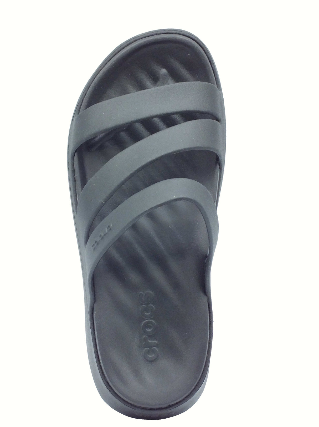 Crocs Crocs 209587 Getaway strappy black Sandali con zeppa bassa per Donna in gomma black