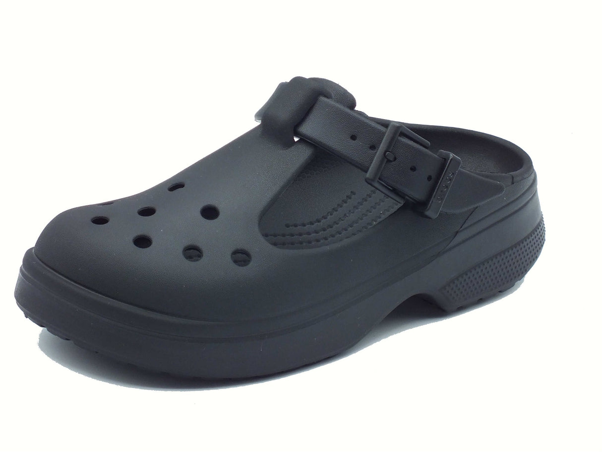 Crocs Crocs 210581 Classic Mary Jane Clog Black Sandali con zeppa media per Donna in gomma Black