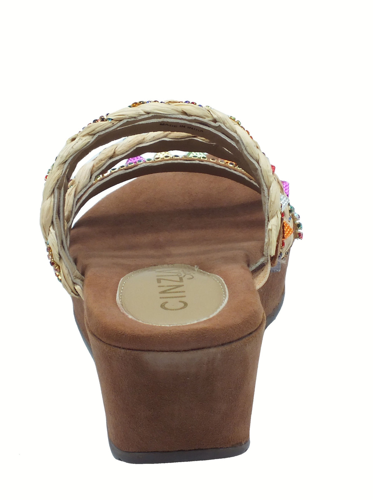 Cinzia Soft Cinzia Soft IT1041 Beige Multi Sandali per Donna con perline e brillantini multicolore zeppa media Beige Multi