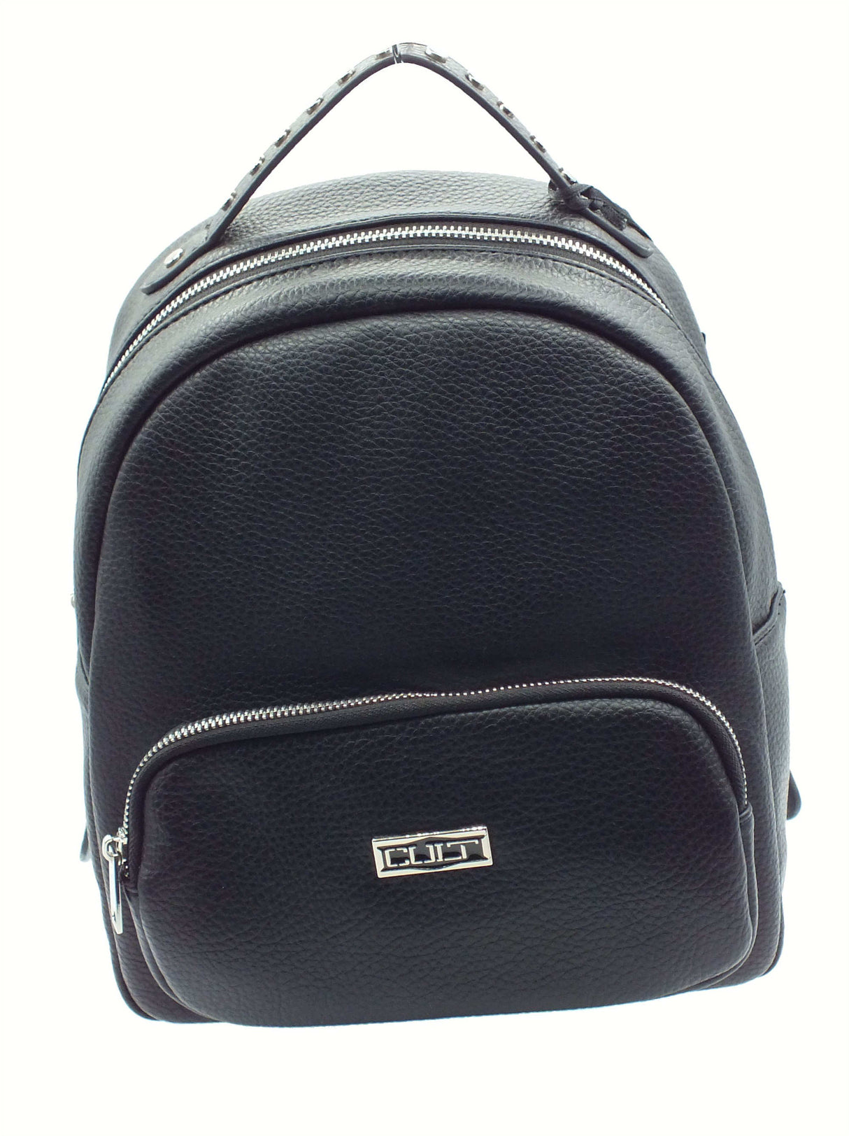 CULT CULT Alison Backpack Black Zaino Nero per Donna in ecopelle con lampo Black