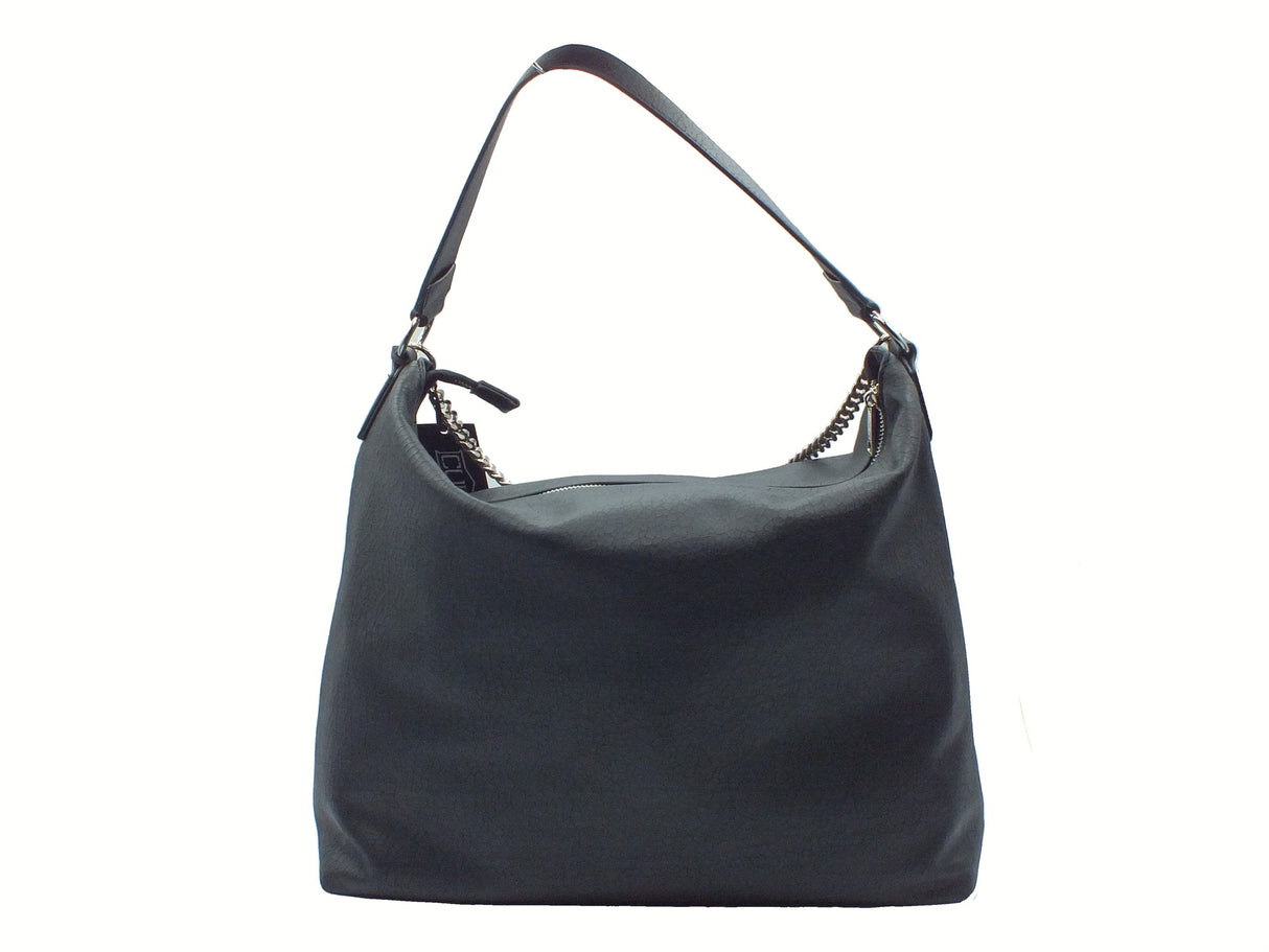 CULT CULT Nico Tote Bag Black Borsa per Donna con monospalla in ecopelle nera con lampo Black