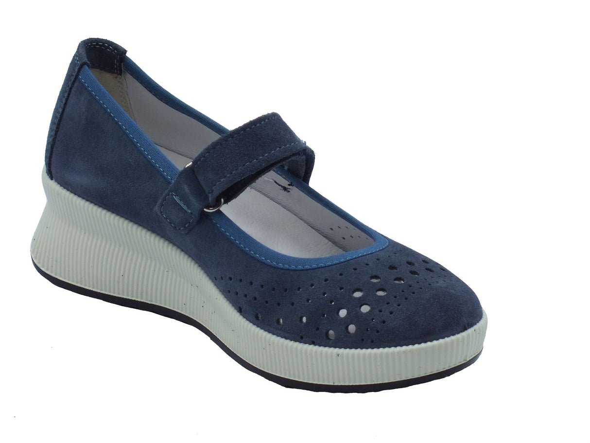 ENVAL Soft ENVAL Soft 7769011 Scam. Superior Jeans Ballerine Confort per Donna in nabuk Jeans