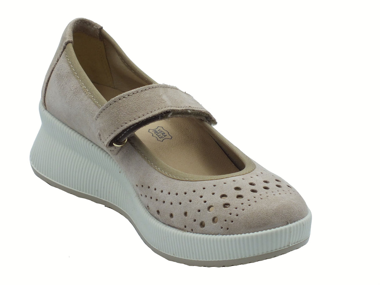 ENVAL Soft ENVAL Soft 7769022 Scam. Superior Visone Ballerine Confort per Donna in nabuk Visone