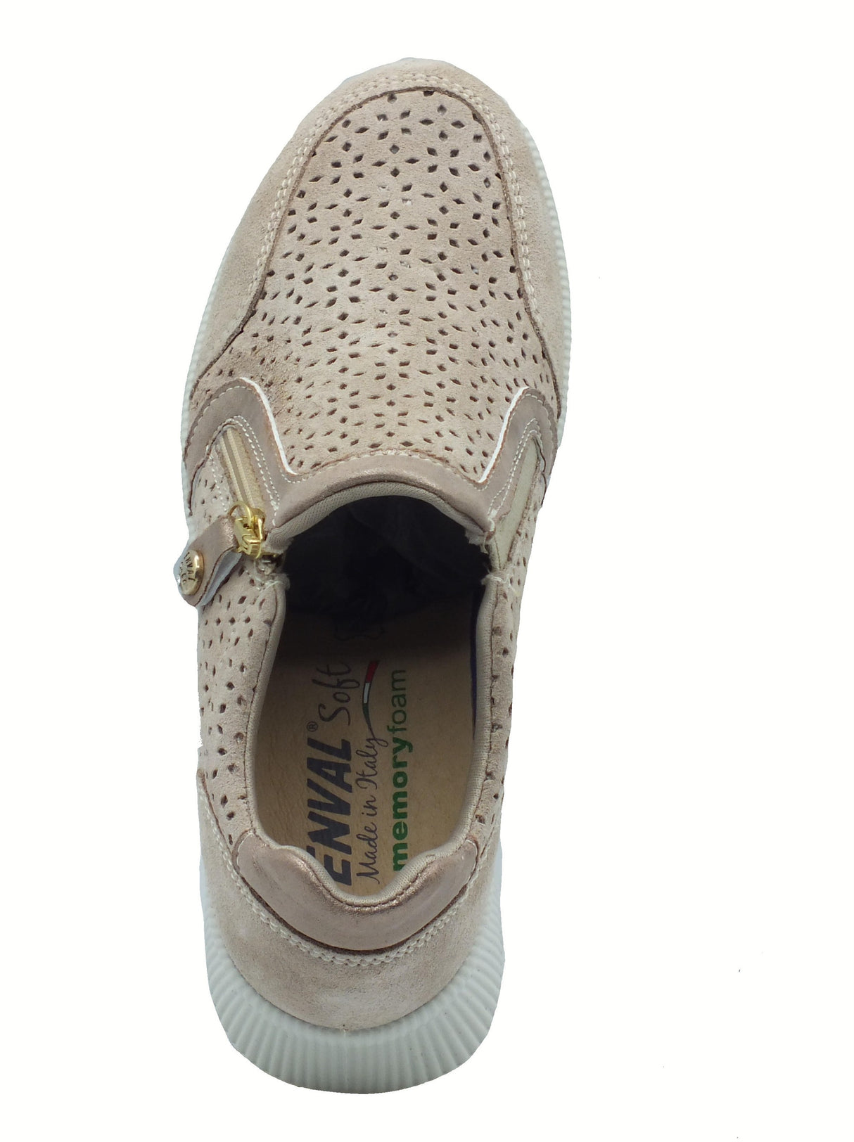 ENVAL Soft ENVAL Soft 7769133 Scam. Visone Sneakers Confort per Donna in nabuk con zeppa media Visone