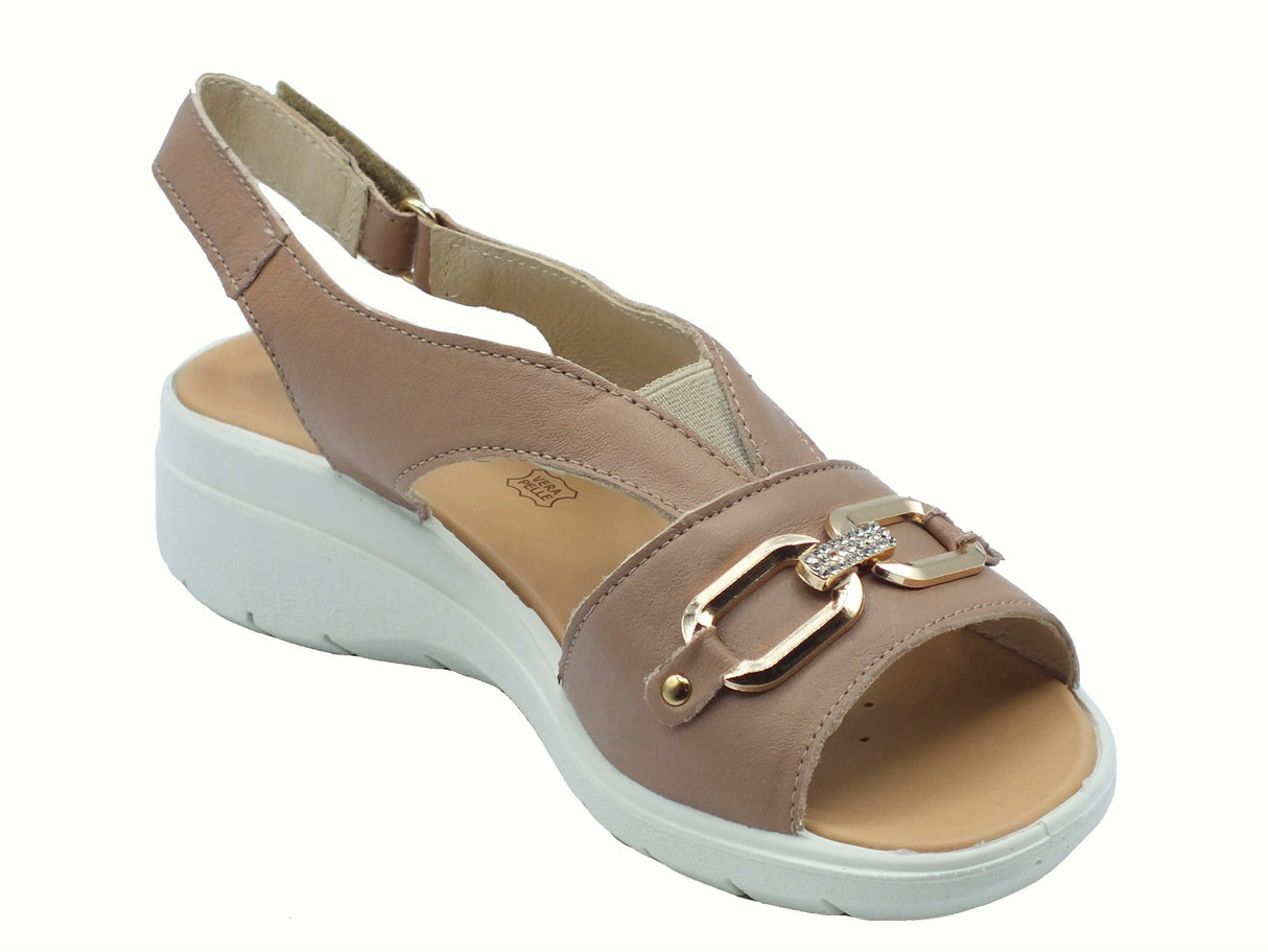 ENVAL Soft ENVAL Soft 7777022 Capra Tamponata Corda Sandali Confort per Donna in pelle Corda