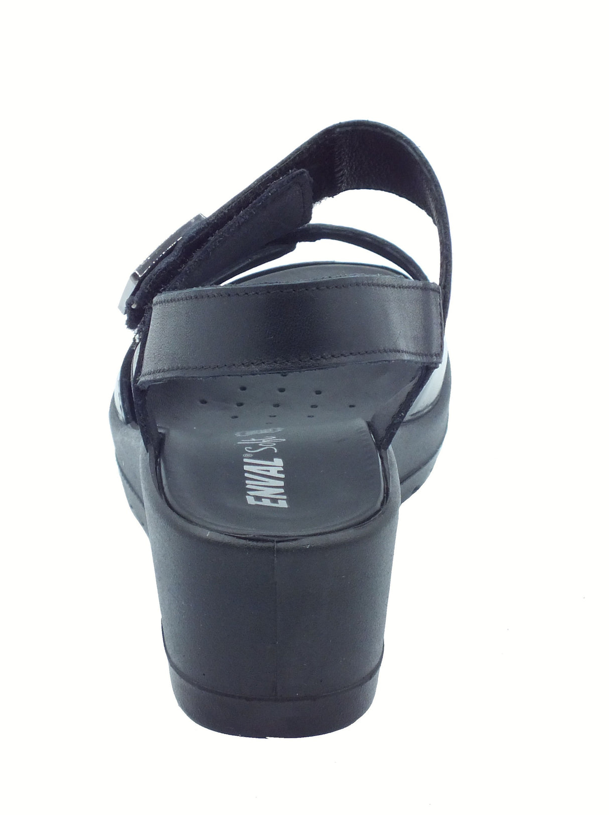 ENVAL Soft ENVAL Soft 7778800 Naplak Nappa Nero Sandali Confort per Donna in pelle e vernice Nero