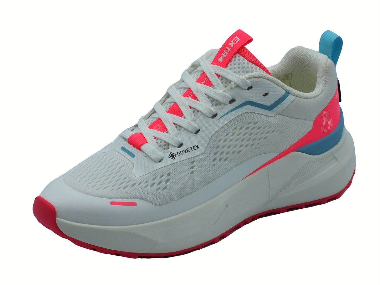 EXTR4 Extr4 7705011 Nylon Bianco Scarpe Sportive per Donna in tessuto Goretex con foam Bianco