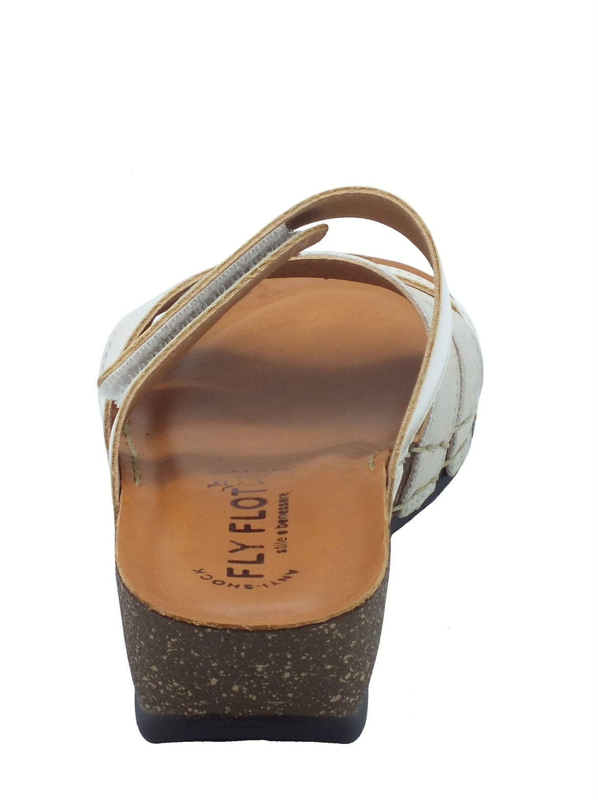 Fly Flot FlyFlot 23 165 HG Quarona Avorio Ciabatte per Donna in pelle con regolazione a strappo Avorio