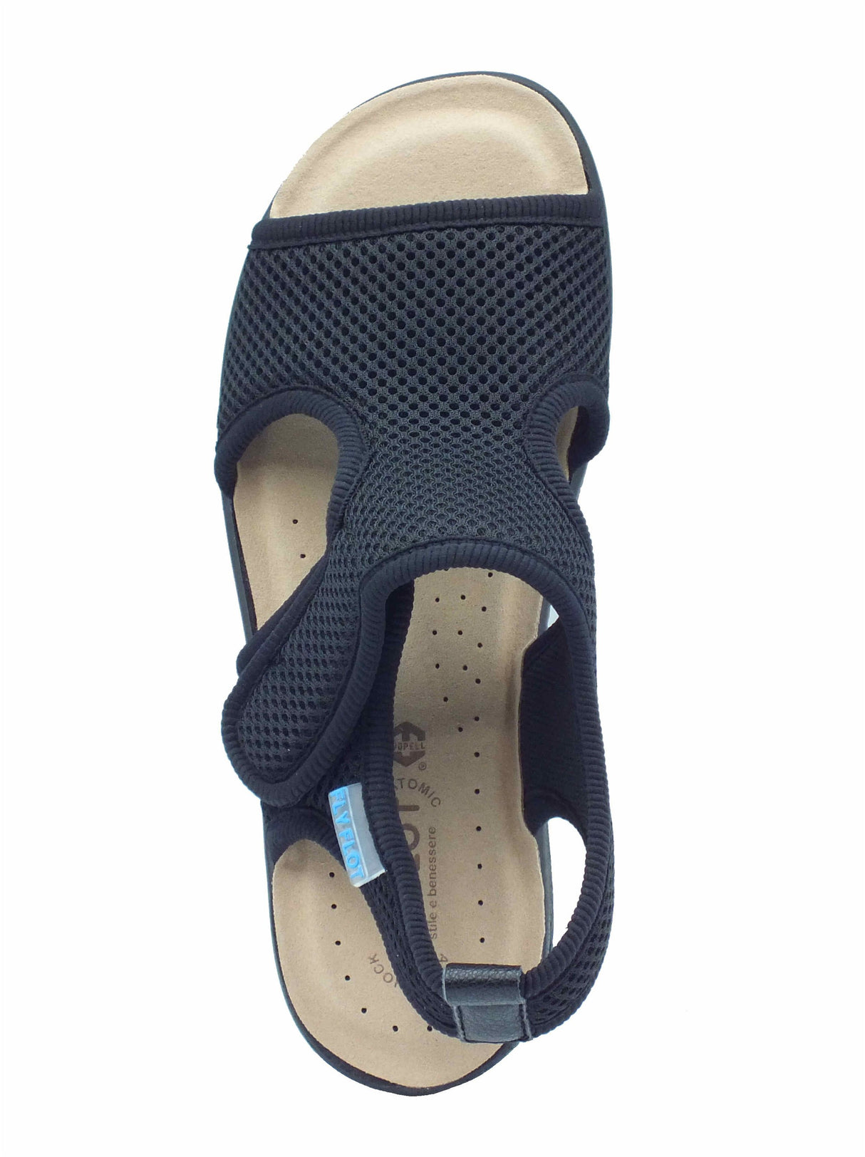 Fly Flot FlyFlot 55 B85 FA Romagnese Nero Ciabatte per Donna tessuto elasticizzato sottopiede antishock Nero