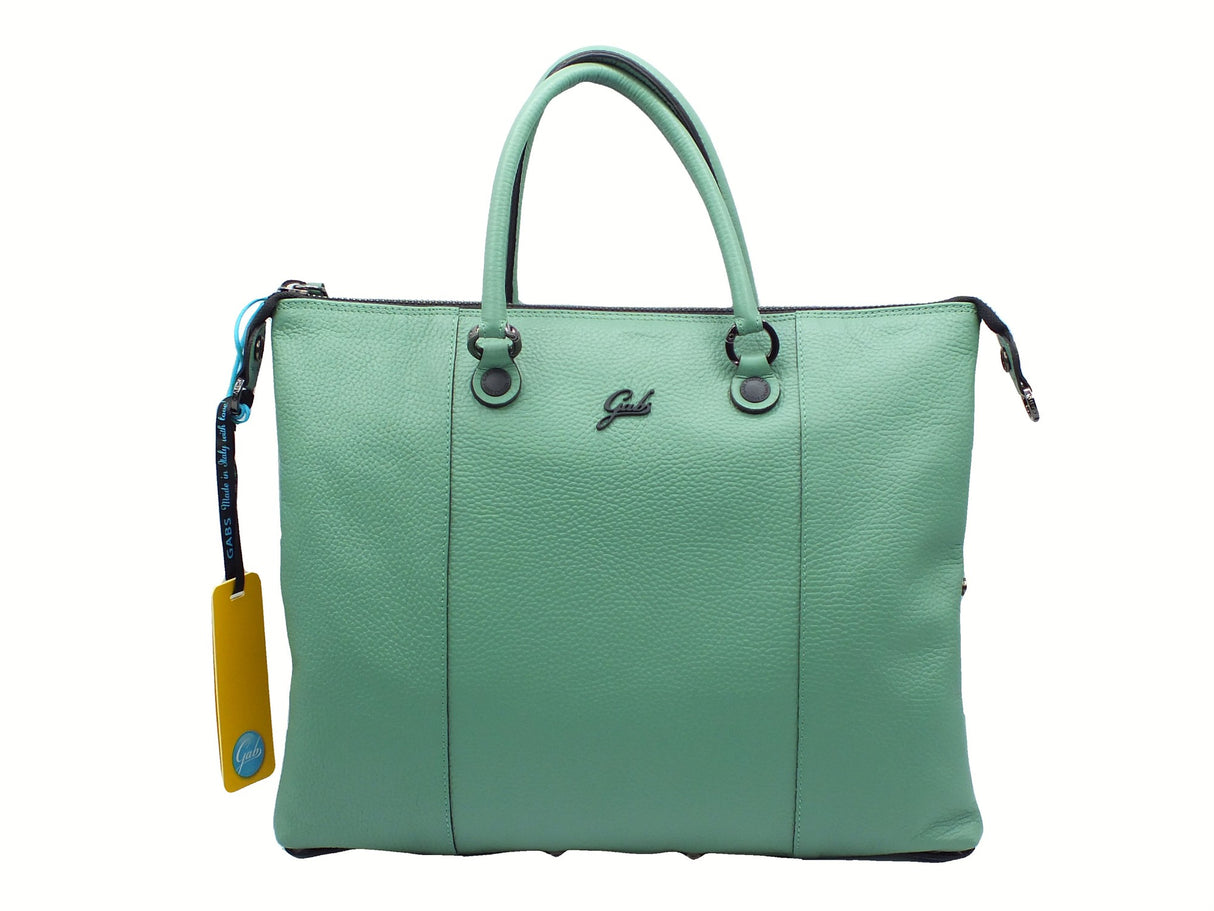 Gabs Gabs G000033T2 G2 Plus Bull Filodendro TG U Borsa Shopping per Donna in pelle con lampo e manici verde