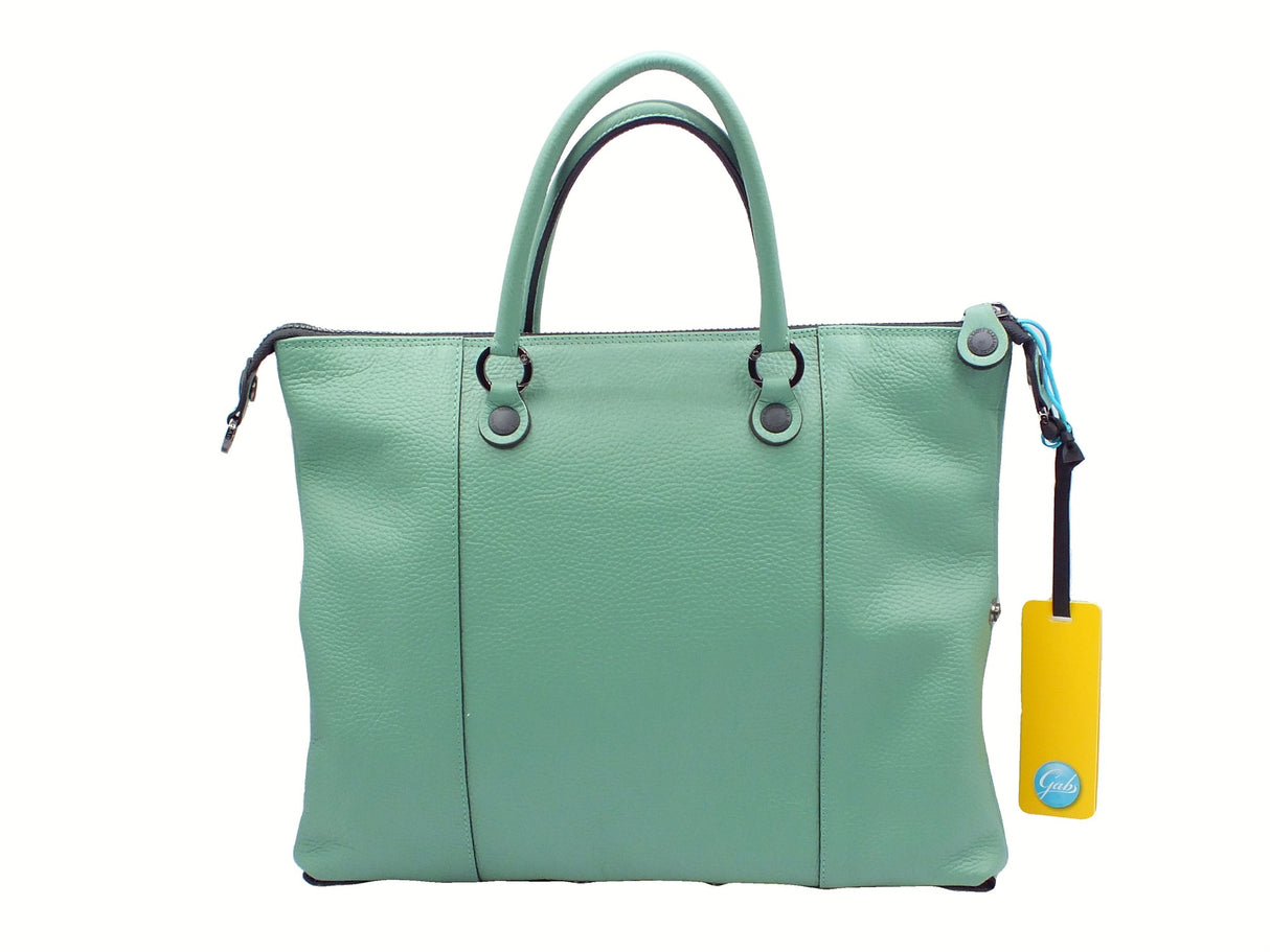 Gabs Gabs G000033T2 G2 Plus Bull Filodendro TG U Borsa Shopping per Donna in pelle con lampo e manici verde