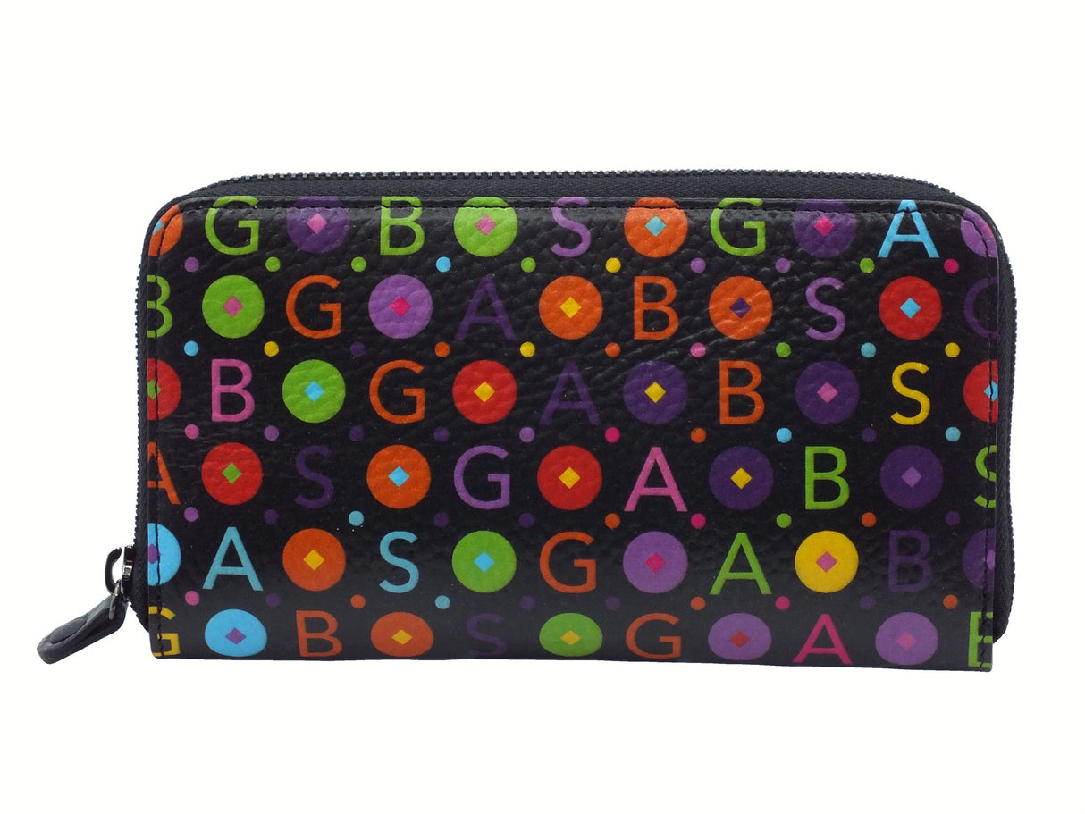 Gabs Gabs G000140ND Pop Nero Portafogli per Donna in pelle con lampo Nero