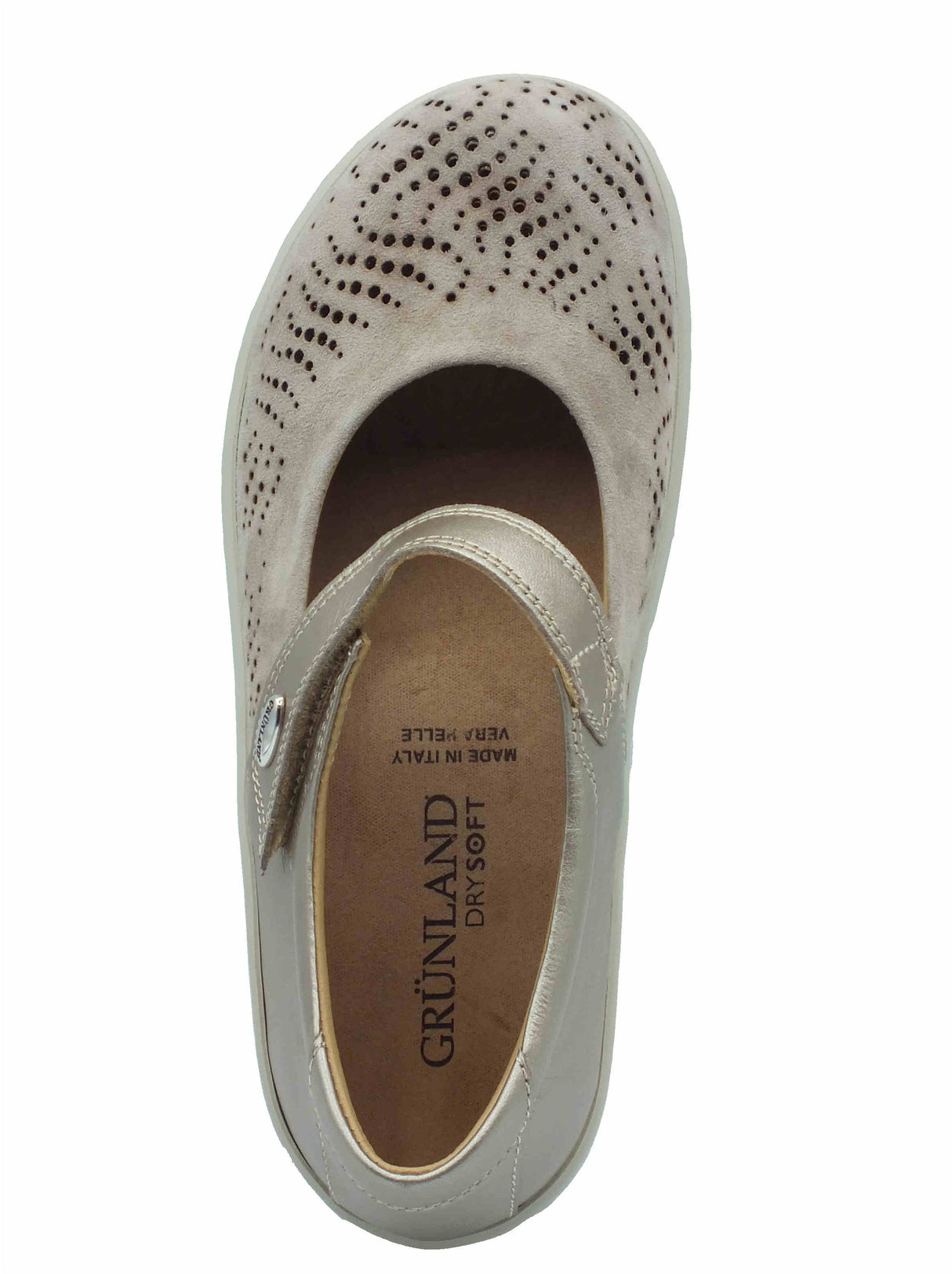Grunland Grunland NILE SC2149 Corda Ballerine confort per Donna in pelle e nabuk beige Corda