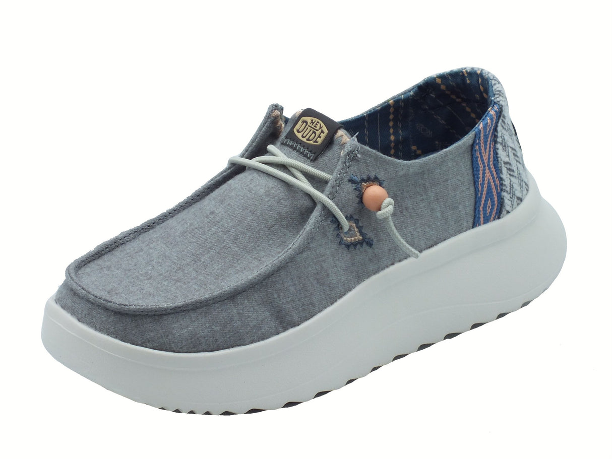 Hey Dude HeyDude 41946 Wendy peak Chambray Woven Grey Scarpe per Donna in tessuto grigio Grey
