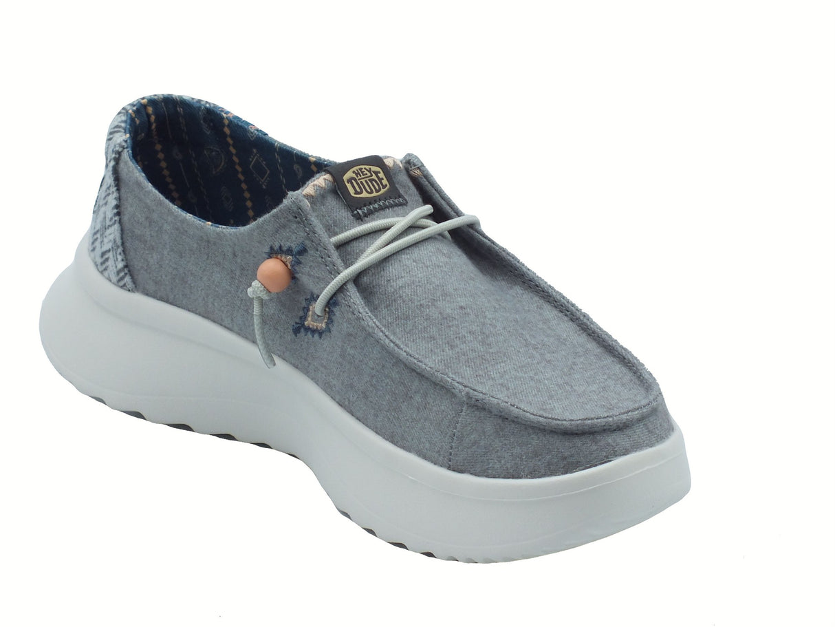 Hey Dude HeyDude 41946 Wendy peak Chambray Woven Grey Scarpe per Donna in tessuto grigio Grey